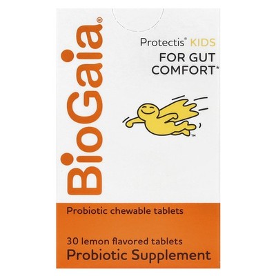 Protectis Kids, For Gut Comfort, Lemon, 100 Million CFU , 30 Probiotic Chewable