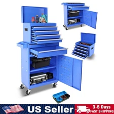 Tool Chest, 2 in 1 Tool Boxes with 5 Drawers, Tool Cart with 7 Organizer Tray