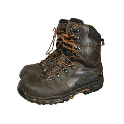 Danner Vicious 8'' Comp Toe Work Boot Brown Mens Size 10 D Men's Outdoor Used