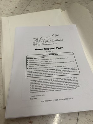 Fundations Home Support Pack Level 2