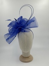 Cobalt Blue Hatinator Hat Fascinator Headband Wedding Ascot Races Occasion