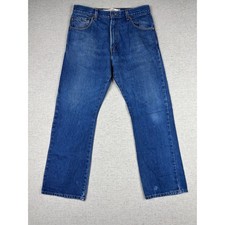 Levis 517 Mens W34 L30 Bootcut Blue Denim Medium Wash Vintage Style Jeans