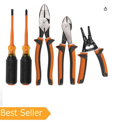 Klein Tools 94130 1000V Insulated Screwdriver Tool Set, Made in USA