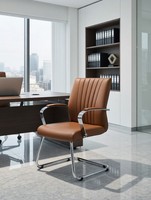 Stilvoller BüRosessel Braun Mit Kunstleder Und Ergonomischem Design