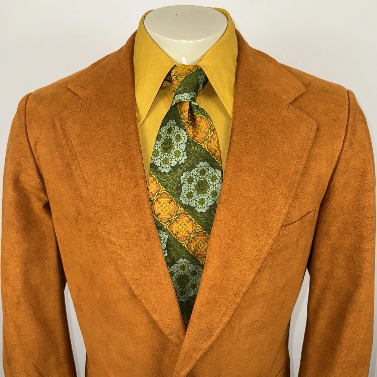 Vintage suède jassen voor heren, dubbellaagse blazer met bontkraag, leren kraag, gemiddelde lengte, outdoor blazer voor herfst en winter, Koffie, L