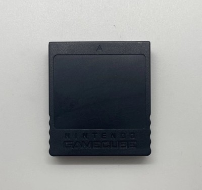 Official Nintendo GameCube Black Memory Card 251 Blocks (DOL-014) Genuine OEM