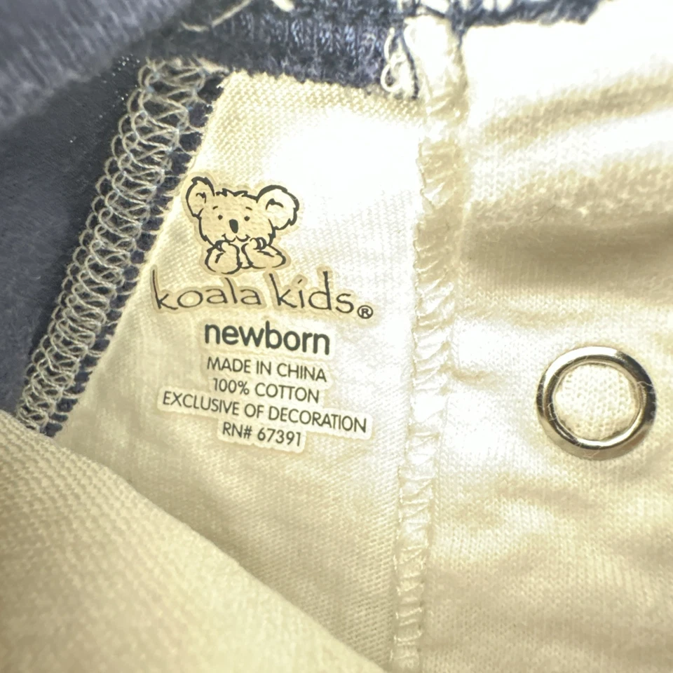 Koala Kids One Piece Youth Boy Newborn Embroidered Ducks Snap..#27735 - Image 4 of 4