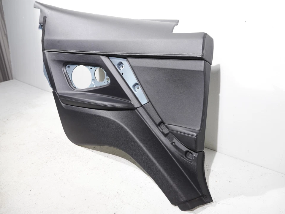 12-18 BMW 650I 640I F13 Rear Left Door Panel Cover Black W/ Stitching OEM 95K - Image 3 of 4
