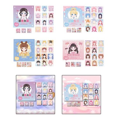 Make A Face Stickerbuch Verkleiden Prinzessin Puppe Aufkleber für Party Gastgeschenke