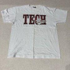 Vintage Tech Mom Gear For Sports T Shirt Men’s Size XL White Made In USA