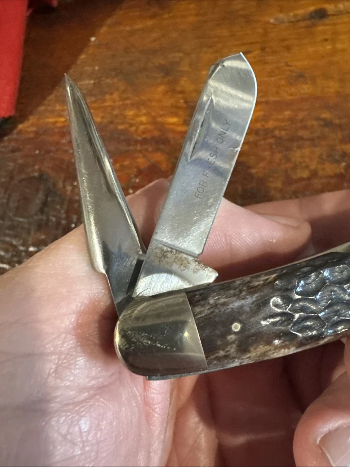 1978 Case XX 64047P  Farmer's Stockman/Punch "For Flesh Only"Knife - Excellent!! - Image 4 of 4