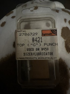 This is a Lyman #421 Top Punch, part number 2786729, used for bullet casting