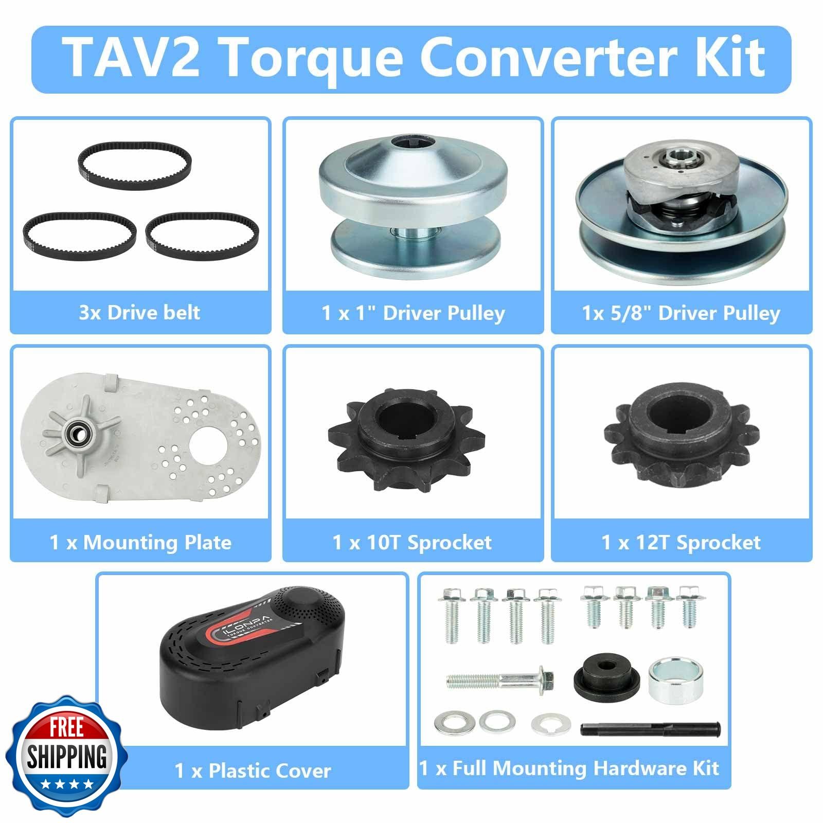 30 Series Torque Converter 2-7HP Go Kart Clutch Set 1" for 10T #40/41/420 Cha