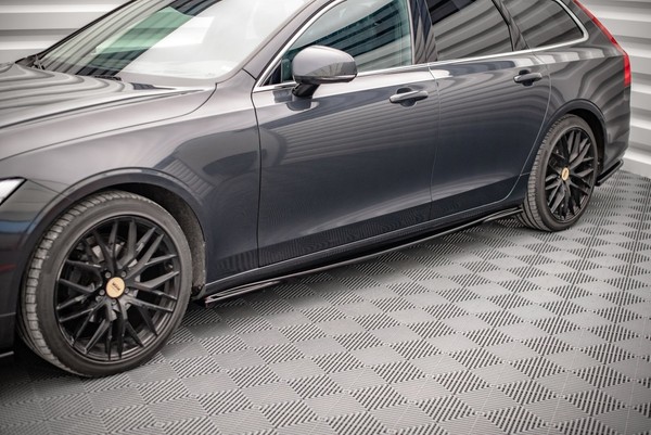 Maxton Design Seitenschweller Ansatz (Paar) Passend FüR Volvo V90 Mk2 Schwarz Ho-image