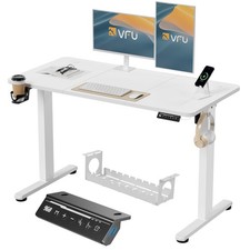 VFU 120/140/200 cm Höhenverstellbarer Schreibtisch mit Memory Funktion, USB-C
