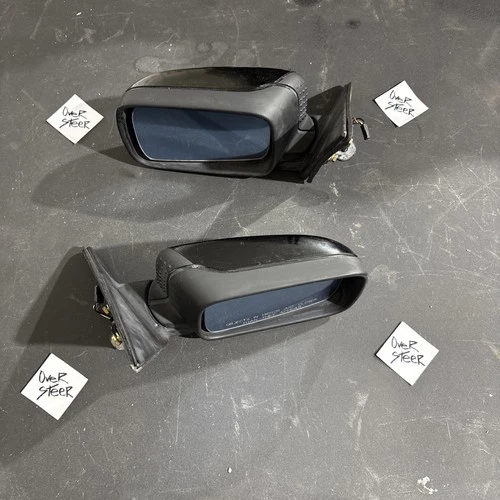 BMW E36 Driver/Passenger Side Mirrors OEM Black 413318401 413318402