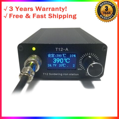 HamGeek T12 Soldering Iron Station T12-A 50-700  1.3''Automatic Sleep for JBC 936