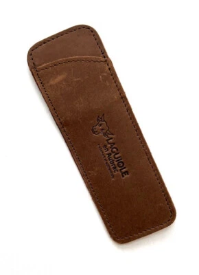 Taschenmesser Etui Messerhülle Laguiole en Aubrac braun Vintage für 12 cm Messer
