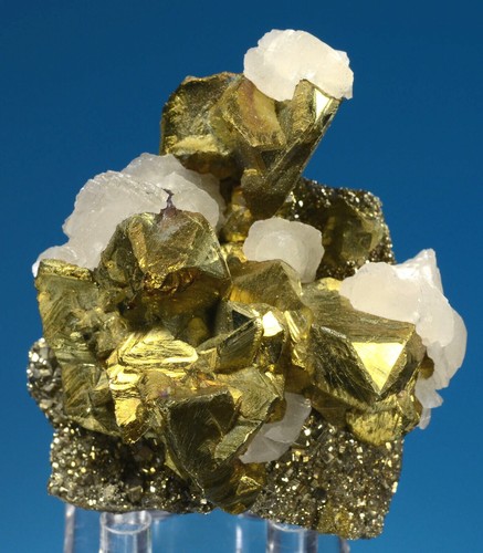 Chalcopyrite with Calcite Recuerdo Vein, Huanzala Mine, Ancash, Peru 0900-0493 - Picture 2 of 7