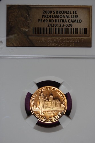 2009 S- NGC PF69RD ULTRA CAMEO BRONZE 1C PROFESSIONAL LIFE #B45224
