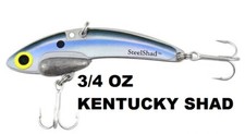 Steel Shad XL Series 3 3/4" Blade Bait 3/4 Oz Fishing Lure KY Shad Steelshad