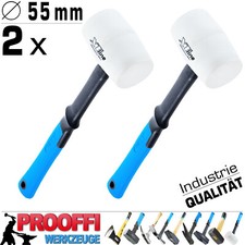2 x Profi Gummihammer Schon Ausbeul Pflaster Hammer Weich Fiber ERGO Ø 55 mm L