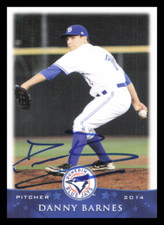 2014 Dunedin Blue Jays DANNY BARNES Signed Card autograph auto RC