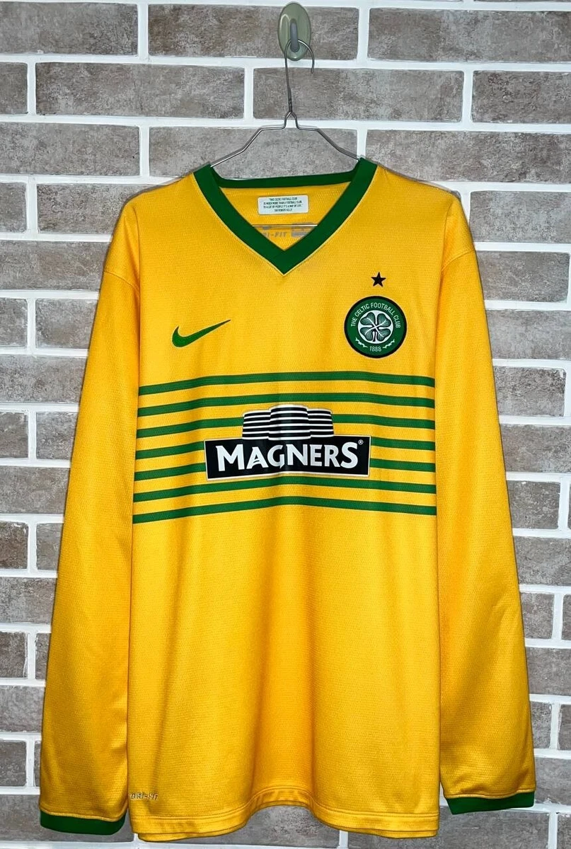 Pegajoso necesidad Enriquecimiento FC Celtic Glasgow 2013 2014 Away Football Soccer Longsleeve Jersey Nike |  eBay