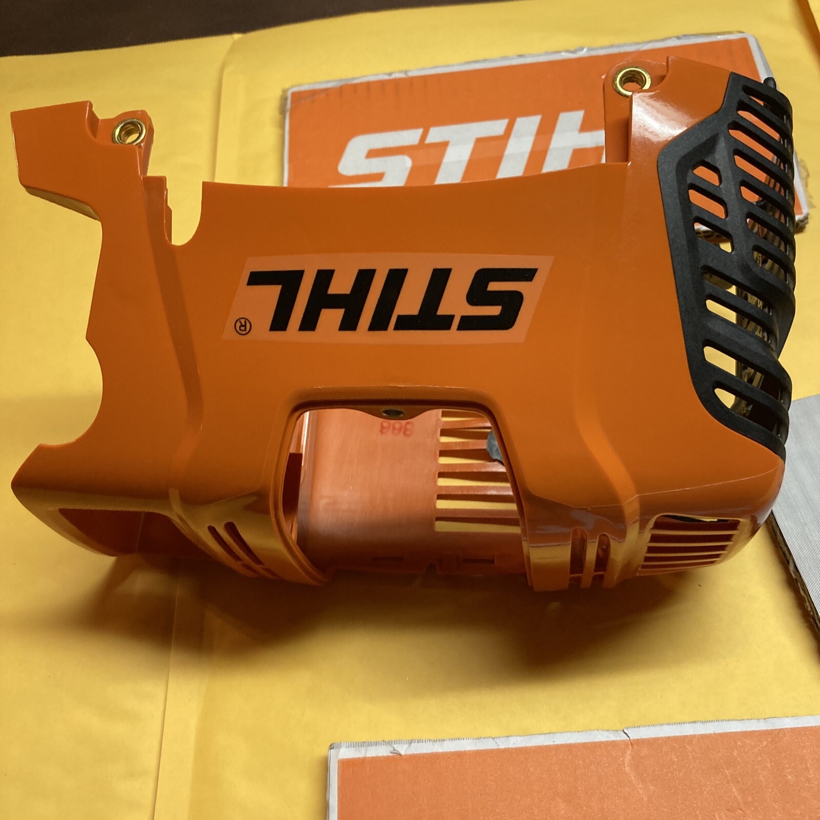 Genuine STIHL FS91 R Trimmer Top Cover Shroud Assembly - OEM Engine Cover, Open Box Excellent