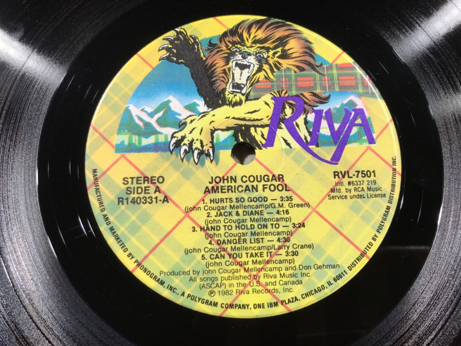 U3-58 JOHN COUGAR American Fool ... 1982 ... RVL-7501 thumbnail 4