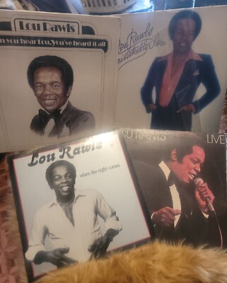 Lou Rawls (4) Record Album Vinyl LP, including his LIVE album 