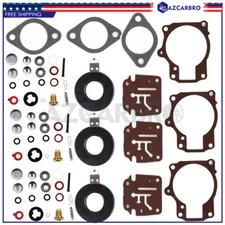 3x Carburetor Rebuild Repair Kit For Johnson Evinrude 55hp 60hp 65hp 70hp 75hp