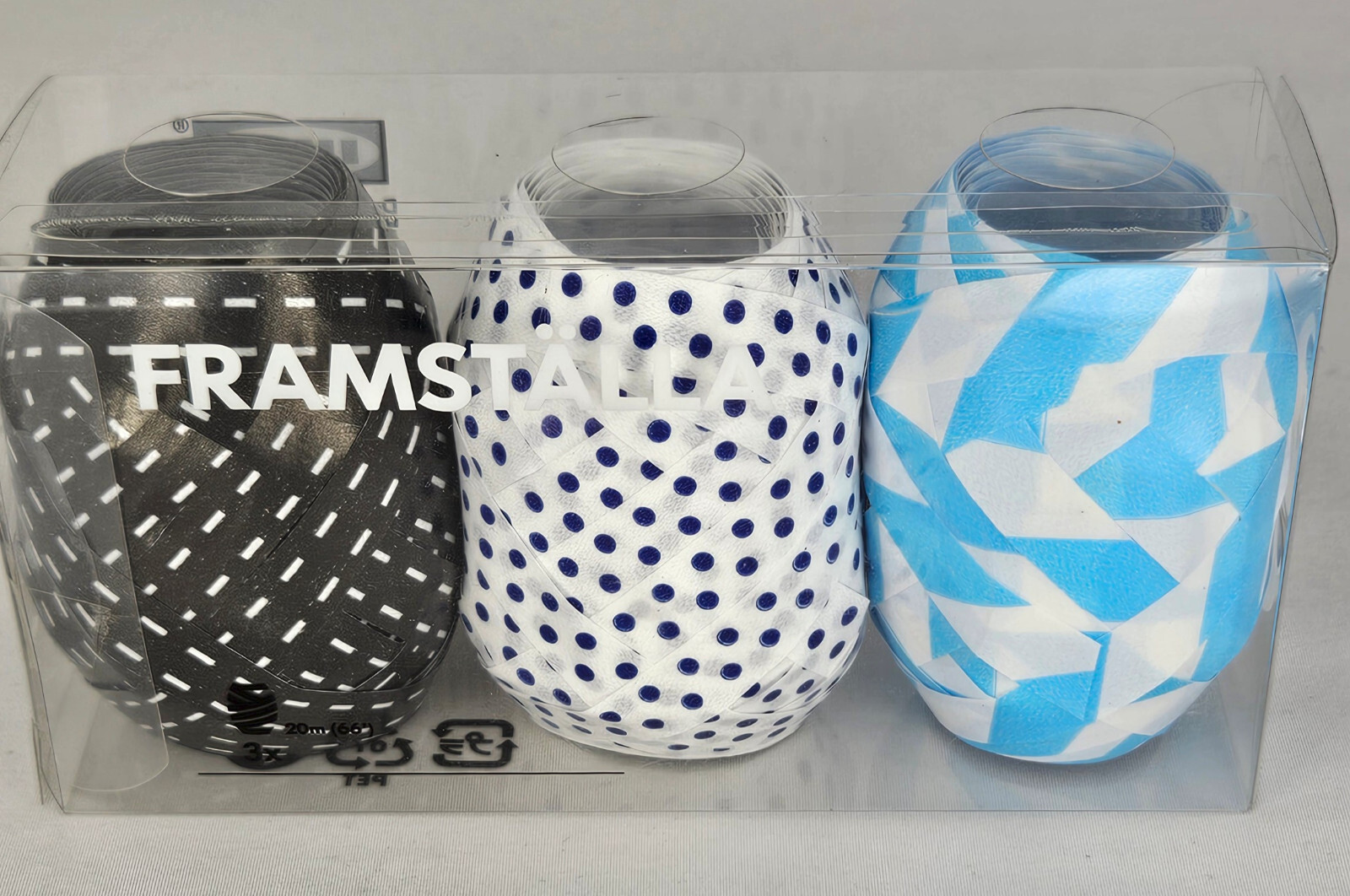 IKEA FRAMSTLLA 3er-Комплект мебели для ванной комнаты schwarz wei blau длиной 20 метров 1790₽