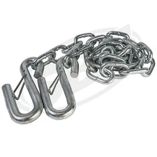 Trailer Hitch Safety Chain With Hook On Each End Class 1 2000lbs