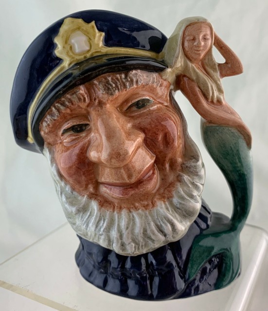 VINTAGE ROYAL DOULTON OLD SALT SAILOR & MERMAID HANDLE TOBY MUG eBay