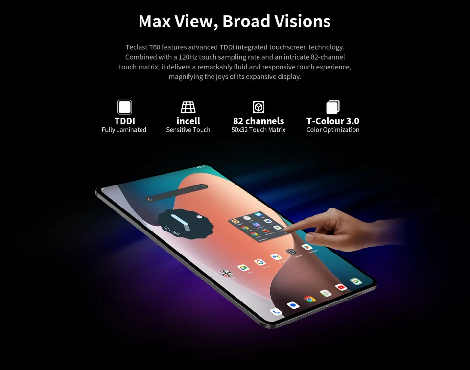 2000x1200 UNISOC T616 Octa Core 20GB RAM 256GB ROM 18W Fast Charging 12" Tablet - Image 4 of 4