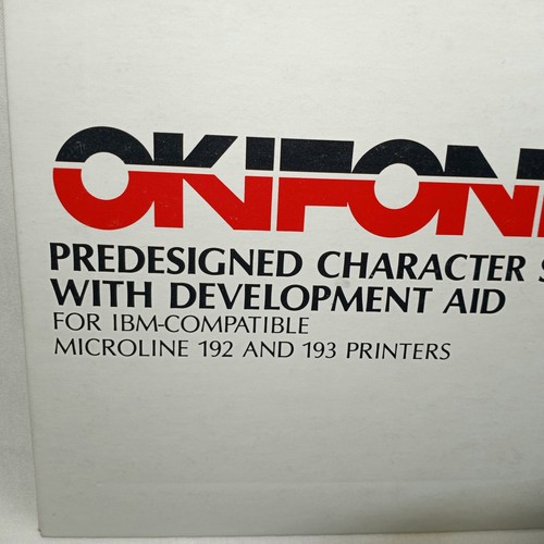 Vintage 1985 OKIFONT 5.25 Floppy Disk PN 33029001 Okidata Computer Software - Picture 6 of 6