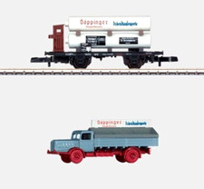 2004 Marklin Z-scale Museum Car Museumswagen Box car and truck in metal NIB