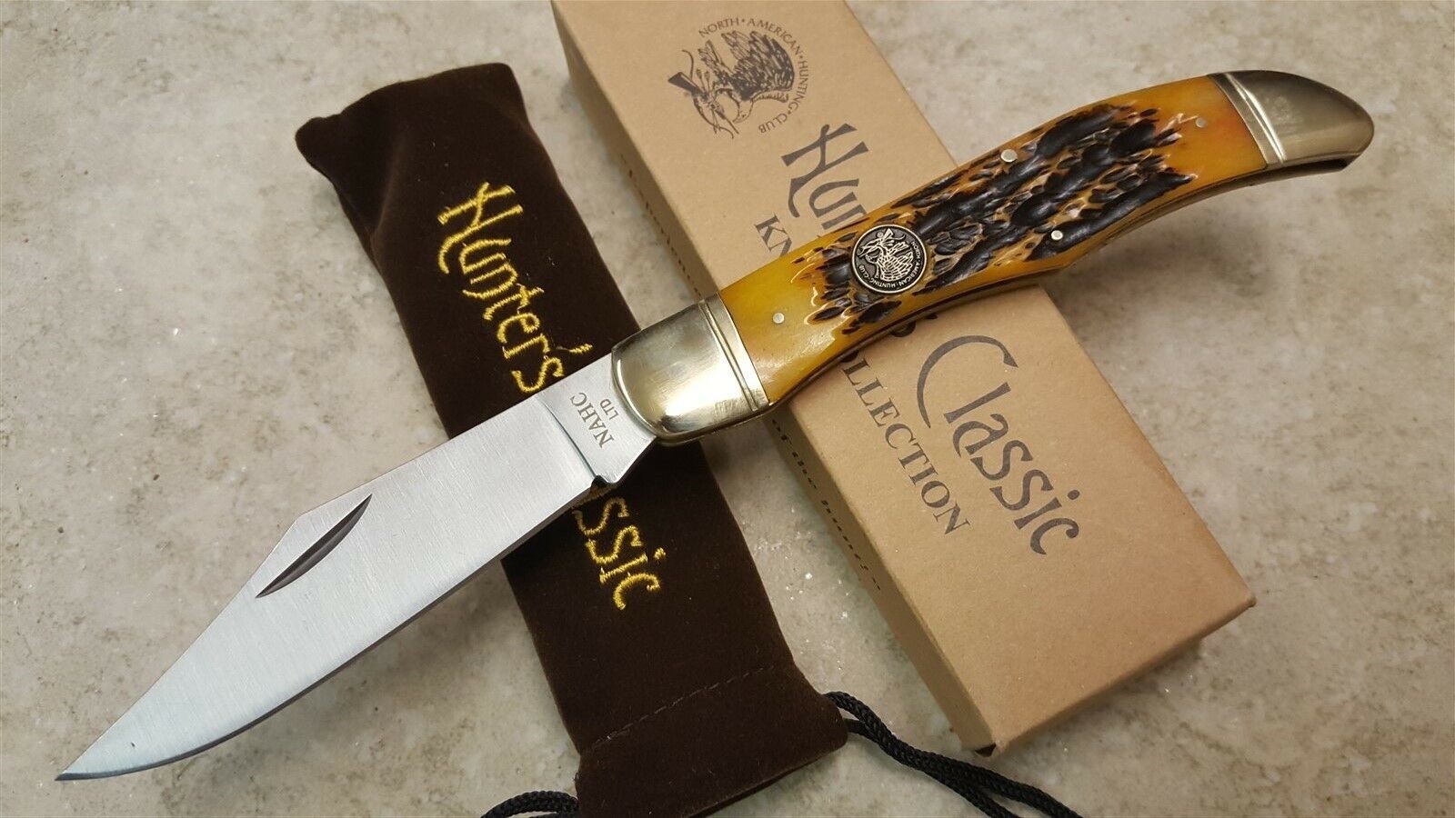 NAHC North American Hunting Club Knife Limited Folding Blade Hunter
