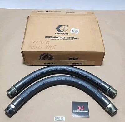 *PREOWNED* [2] GENUINE Graco 214953 Hose 180 3/4Mbe 16in 200Psi  + Warranty!