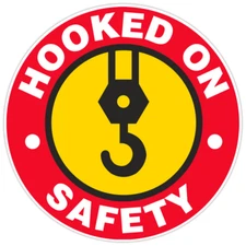 Safety Hooked On Bumper Sticker Military Vinyl Soldier Decal 5"