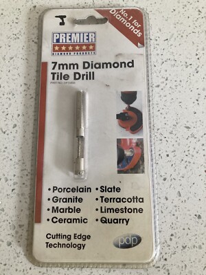 PREMIER 7 mm WASSERGEKÜHLTER DIAMANT-FLIESENBOHRER. NEU. MODERNE TECHNOLOGIE.