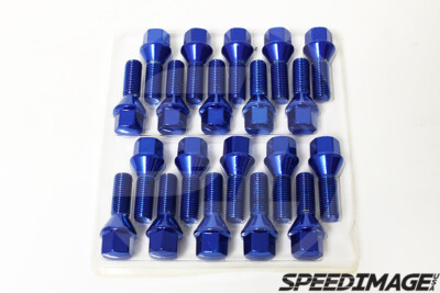 Z RACING 28mm Blue Lug Bolts – 14x1.25mm Cone Seat For BMW X1, X3, X4, X5, X6