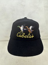 Vintage Cabela's Mallard Ducks All Wool Strapback Hat Cap Made In USA- Fast Ship