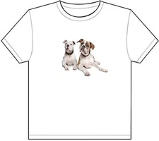 TWO CUTE DOGS T-SHIRT TEE PICTURE PHOTO puppy puppies boxer pit bull cool 1903