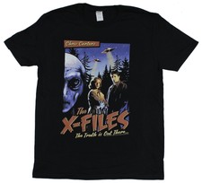 Nueva camiseta para adultos The X-Files - foto con diseño de póster de película de la vieja escuela