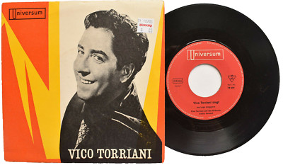 VICO TORRIANI SINGS AM LOGO MAGGIORE PIC-SLEEVE 45 7'' VINYL RECORD JAZZ GERMANY