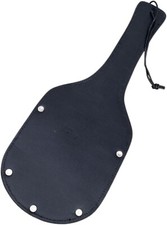 9" Cowhide Leather Paddle Slapper Steel Studs Handcrafted  Durable