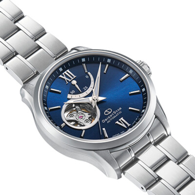 ORIENT STAR RK-AT0002L 新品未使用 ORIENT STAR SEMI SKELETON RK-AT0002L Blue Automatic Stainless Men