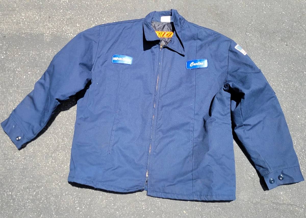 Blue workman's shop jacket